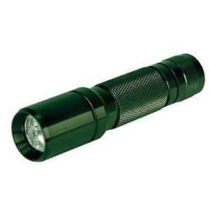LED compact aluminum flashlight, 5 LEDS, 80,000 hour life, micro 