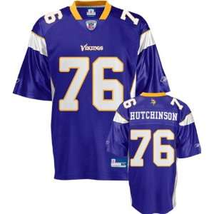  Steve Hutchinson Purple Reebok NFL Minnesota Vikings 