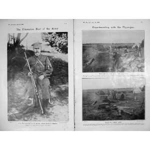  1905 Major Churcher Hythe Musketry Hypergon Gun Men