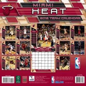  NBA Miami Heat 2012 Wall Calendar