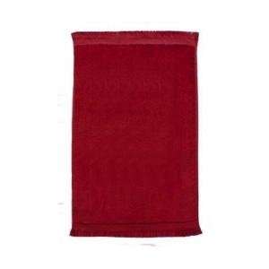  Terry Town Premium Fringed Velour Golf Towel   Red