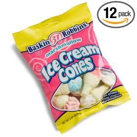 Baskin Robbins Candy Marshmallow Ice Cream Cones, 2.64 Ounce Bags 