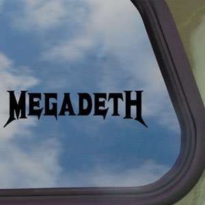  Megadeth Black Decal Metal Rock Band Truck Window Sticker 