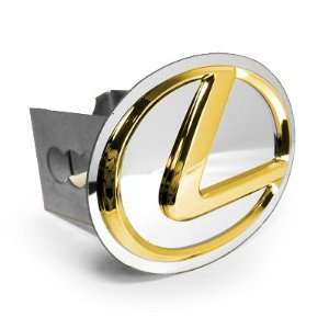  Lexus Gold Logo Metal Tow Hitch Cover Automotive