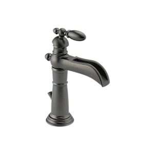   Faucet with Metal Pop Up Drain Finish Aged Pewter