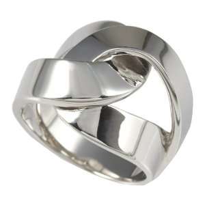  Merii Sterling Silver Plain Knot Design Ring Jewelry