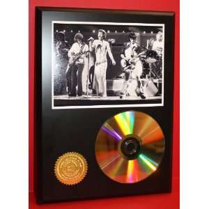  Rolling Stones 24kt Gold Art CD Disc Display   Band Merch 