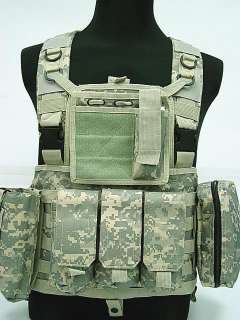 FSBE Load Bearing Molle Assault Vest Digital ACU Camo  