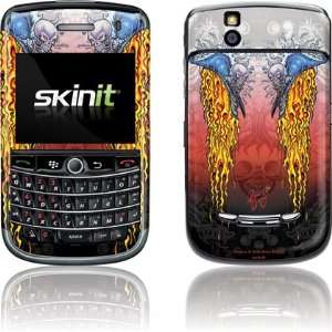  Skull & Flames skin for BlackBerry Tour 9630 (with camera 