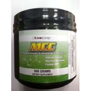   LiveLong Magnesium Creatine Chelate (MCC) 500g