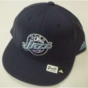  Utah Jazz Youth Fitted Adidas Hat Size 6 3/4 Sports 