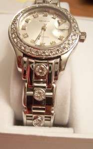   Gold Watch Ladies Diamond Dial and Band Bracelet 98gr. Italy  
