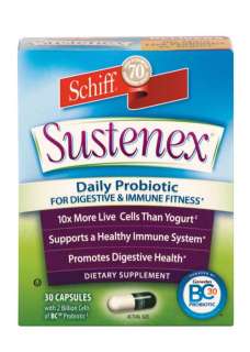  Sustenex with Ganeden BC30, Probiotic, 30 Capsules Health 