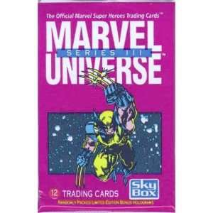   Marvel Universe Series III Trading Cards Pack (12 cards) Toys & Games