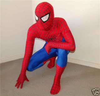 Lycra Spiderman Costume Blue&Red Unisex  