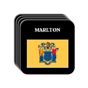  US State Flag   MARLTON, New Jersey (NJ) Set of 4 Mini 