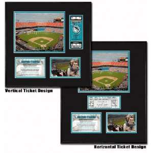  Florida Marlins Ballpark Ticket Frame