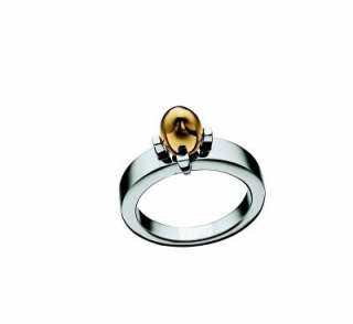 MJ0031 Moschino LUISA S STEEL Ring Size M *NEW*  