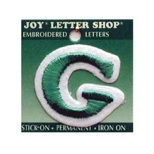  Joy Letter Shop Iron On Green G (6 Pack)