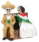 Tango Dancing Couple Skeleton Figurine Day of the Dead Statue Gothic 