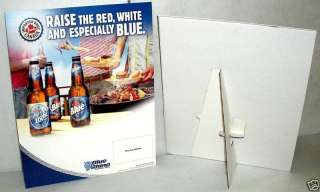Labatt Blue & Light Beer Counter or Wall Sign Raise  