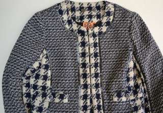 Tory Burch JAYLA Tweed Jacket US 6 UK 10 NWT $595 Houndstooth 