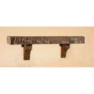    The Smokey Mountain Carved Mantel, 4 FOOT