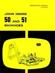 John Deere 50 1010 2010 3010 Backhoe Operators Manual  