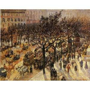  Oil Painting Boulevard des Italiens Afternoon Camille 
