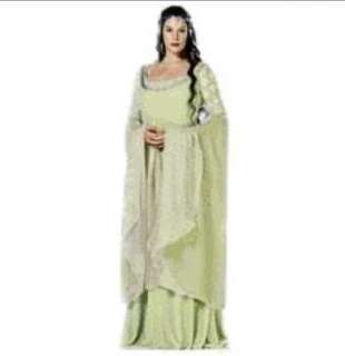 The Lord Of The Rings Arwen Light Green Dress Costume  