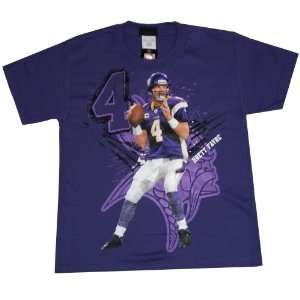  Brett Favre Minnesota Vikings Player Action Youth T shirt 