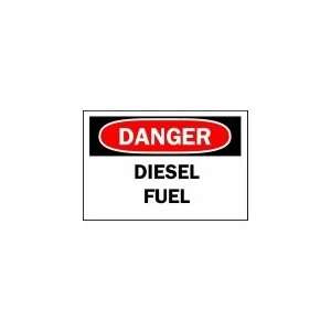 BRADY 70266 Sign,10X14,Danger Diesel Fuel  Industrial 