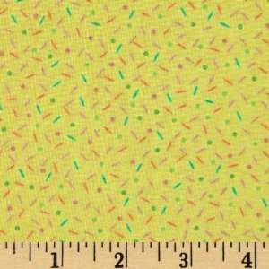  44 Wide Cupcakes Sprinkles Yellow Fabric By The Yard 