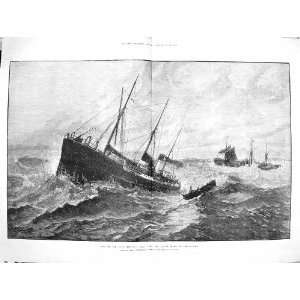  1881 Loss Clan Macduff Boat Upupa Rescue Ship Wreck