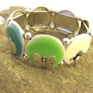  Bracelet of french touch Macarons green. Jewelry