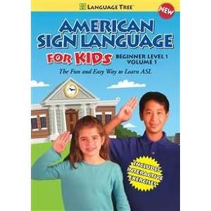 Language Tree Amer Sign Lang For Kids Begin Lvl1 Vol1 Instructional 