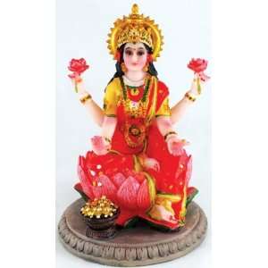  Laxmi on Lotus Statue 