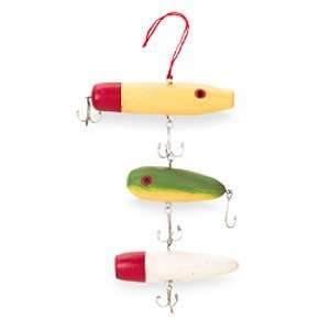  Old Fashioned Wooden Fishing Lure Ornament