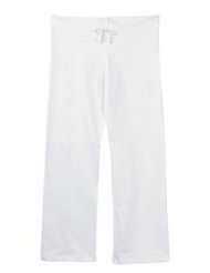 Bella Ladies 7.5 oz. Fleece Straight Leg Sweatpants   WHITE   S