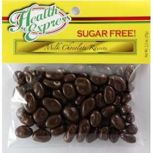 Health Express Sugar Free Milk Chocolate Covered Raisins  