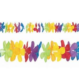  Lets Party By Amscan Luau Fabric Flower Garland 