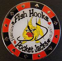 Fish Hooks Pocket Jack Poker Card Guard Protector chips  
