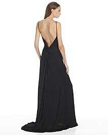Lbd Laundry By Design Formal Evening Twist Back Jersey Dress Gown 