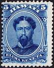 Hawaii   1866   5 Cents Blue Scott #32 King Kamehameha 