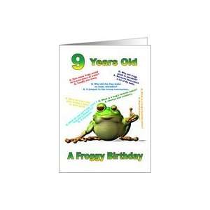  Froggy Jokes card for a 9 year old Card Toys & Games
