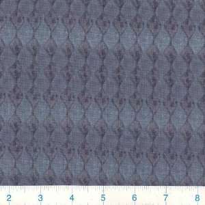  45 Wide Garden Folklore Diamond Stripe Blue Fabric By 