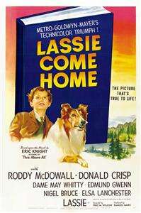 Lassie Come Home 27x40 Movie Poster Elizabeth Taylor, B  