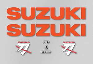 Suzuki Katana GS1000S & GS1000SD  Decal Set  