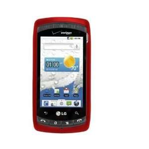  OEM LG Ally VS740 Snap On Cover Case   Red Electronics