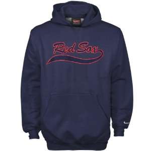 Nike Boston Red Sox Navy Youth Tackle Twill Hoody Sweatshirt  